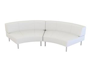 Endless Large Curve Low Back Loveseat
